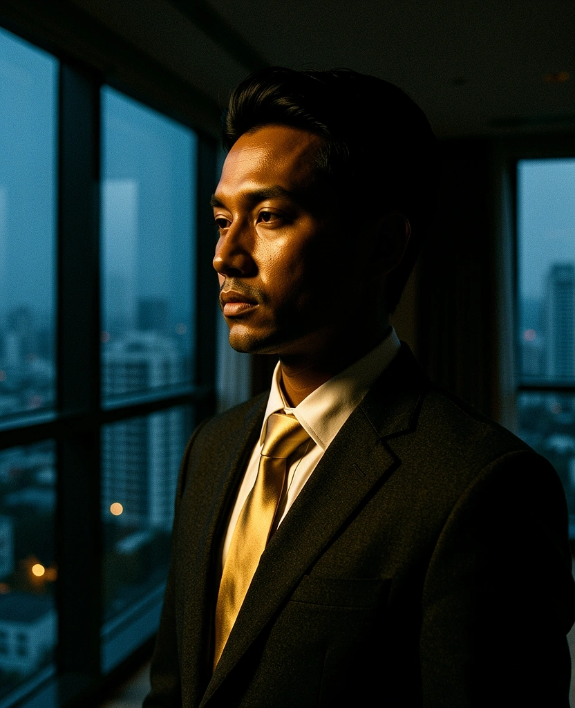 Tailored suit detail